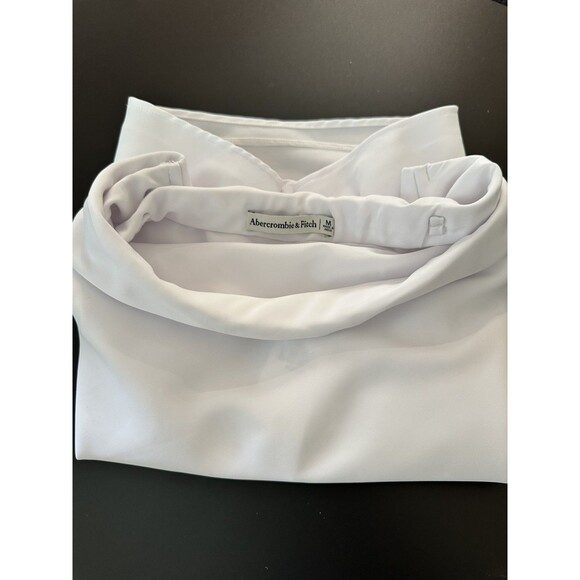 NWT Abercrombie & Fitch MEDIUM White Lined Strapless Top NEW - Picture 3 of 10